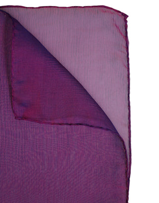 Purple Silk Rectangle Wrap Shawl Scarf