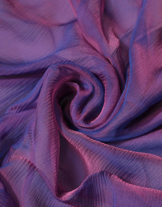 Purple Silk Rectangle Wrap Shawl Scarf