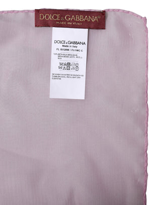 Pink Silk Rectangle Women Wrap Shawl Scarf