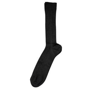 Schwarze Baumwoll-DG-Logo-Mid-Calf-Herrensocken