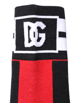 Calcetines rojos de algodón elástico estampados