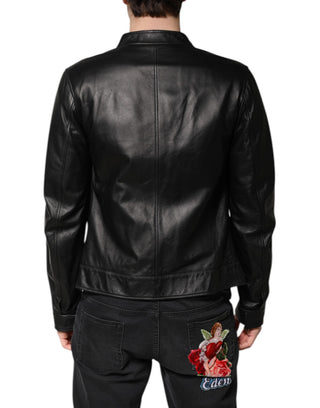 Black Sheep Leather Biker Full Zip Jacket