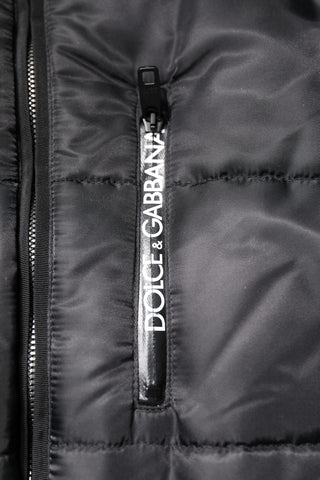 Schwarz Kapuzenparka Winter Herrenmantel Jacke
