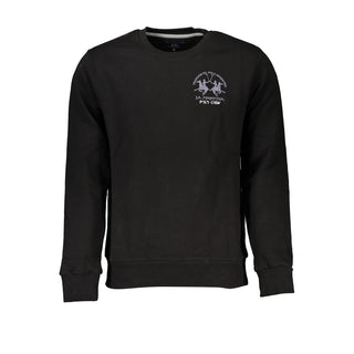 Suéter negro de algodón para hombre