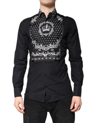 Schwarz Weißes Bandana GOLDENes Elegantes Hemd