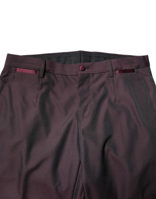 Maroon Single Breasted Formal 2 Piece Suit