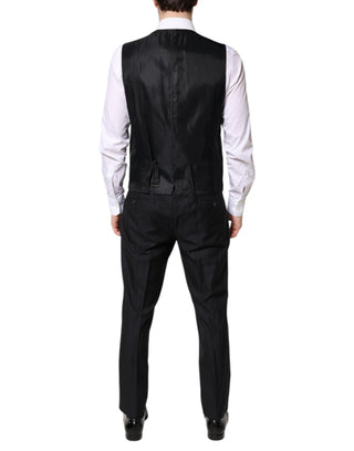 Black Double Breasted Formal 3 Piece Suit