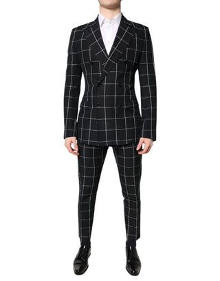 Dark Gray TAORMINA Double Breasted 2 Piece Suit