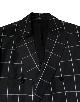 Dark Gray TAORMINA Double Breasted 2 Piece Suit