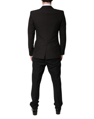 Dark Gray Single Breasted Formal 3 Piece Suit