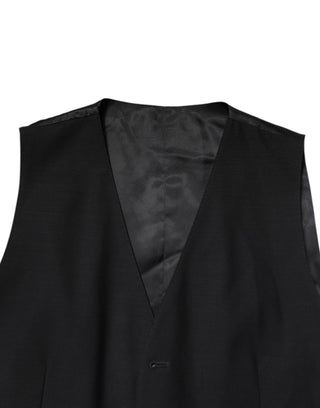 Dark Gray Single Breasted Formal 3 Piece Suit