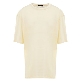 Gelbes Leinen-T-Shirt von Corneliani