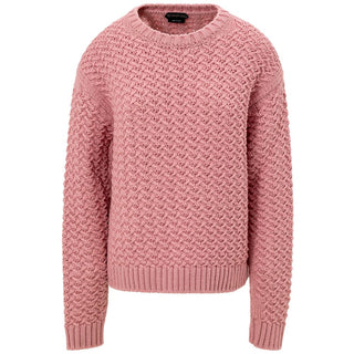 Rosa Woll-Sweatshirt