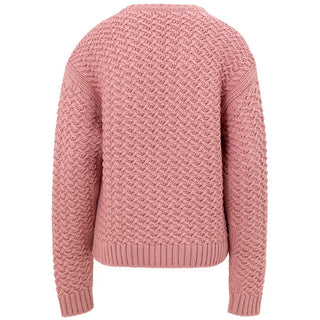 Rosa Woll-Sweatshirt