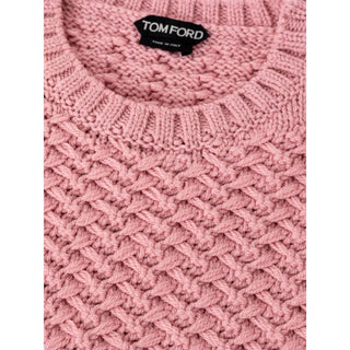 Rosa Woll-Sweatshirt