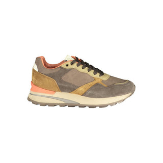Marrone Polyurethane Men Sneaker