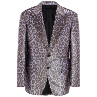Lila Viskose-Blazer