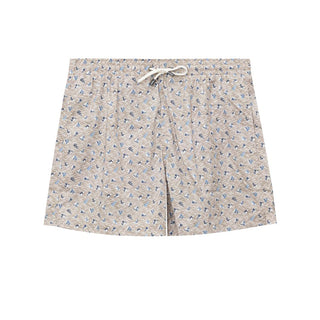 Beige Badeshorts aus Polyester