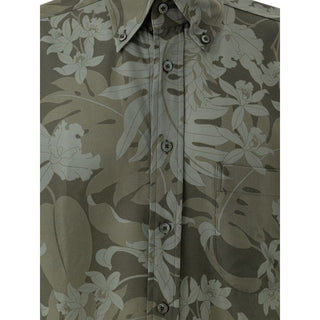Green Lyocell Pattern Shirt
