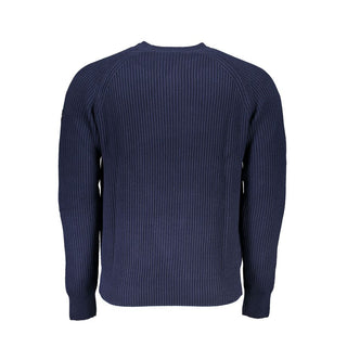 Suéter azul de algodón para hombre
