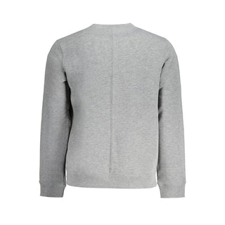 Sudadera gris de poliéster para hombre  