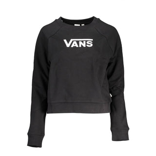 Schwarzes Baumwoll-Sweatshirt für Damen