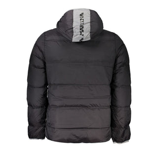 Herrenjacke aus schwarzem Polyamid