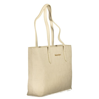 Beige Polyurethane Women's Bag