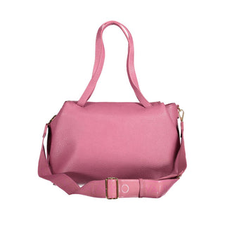 Pink Polyurethane Women's Bag