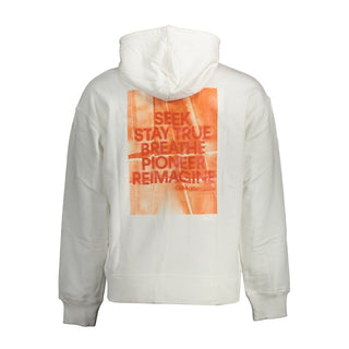 Sudadera de algodón blanca para hombre