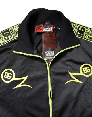 Black Logo Turtleneck Zip Bomber Jacket