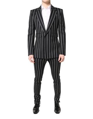 Dark Gray Striped SICILIA Formal 2 Piece Suit