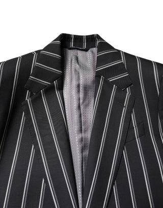 Dark Gray Striped SICILIA Formal 2 Piece Suit