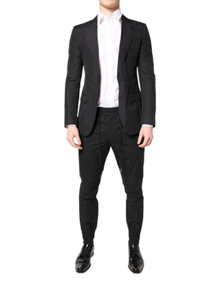Traje formal TAORMINA de 2 piezas en algodón negro