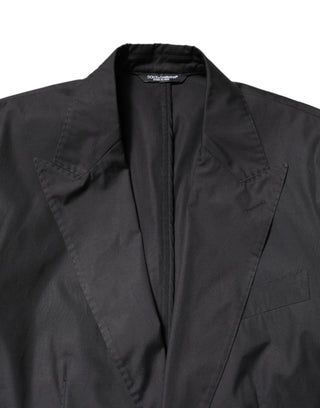 Traje formal TAORMINA de 2 piezas en algodón negro