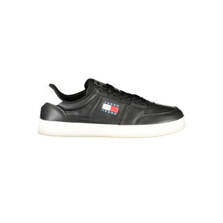 Black Leather Men Sneaker