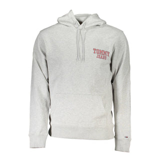 Sudadera con capucha para hombre de algodón gris