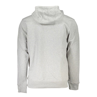 Sudadera con capucha para hombre de algodón gris