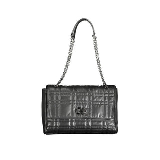 Bolso de mano para mujer de poliéster negro