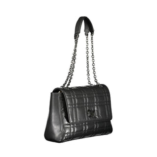 Bolso de mano para mujer de poliéster negro