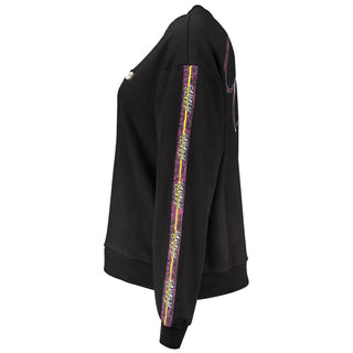 Schwarzes Baumwoll-Sweatshirt für Damen