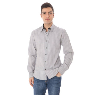 Camisa de algodón blanca para hombre