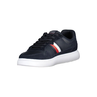 Blaue Herren-Sneaker aus Polyurethan