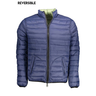 Grüne Nylon-Herrenjacke