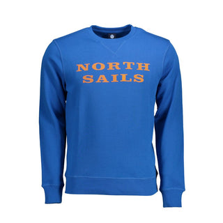 Sudadera azul de algodón para hombre