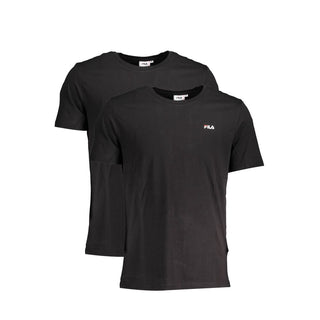 Schwarzes Baumwoll-T-Shirt für Herren