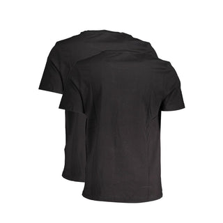 Schwarzes Baumwoll-T-Shirt für Herren