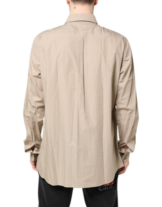 Beige Pin Up Print MARTINI Men Casual Shirt
