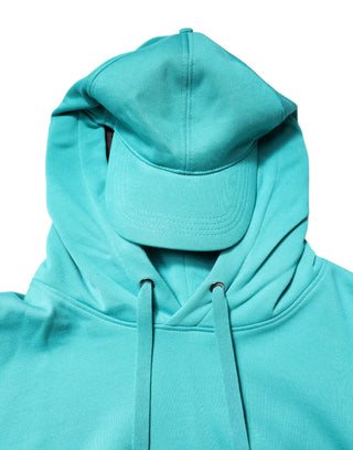 Green Cotton Hooded Men Sportswear Vest Sweater