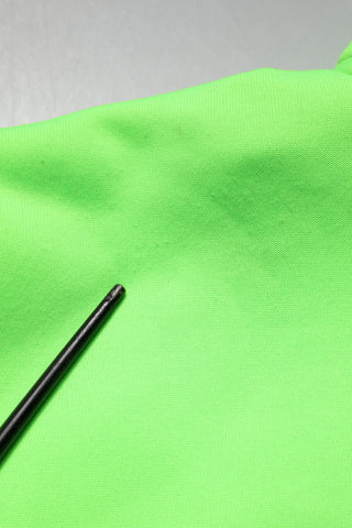 Green Polyester Hooded Sportswear Vest Sweater
